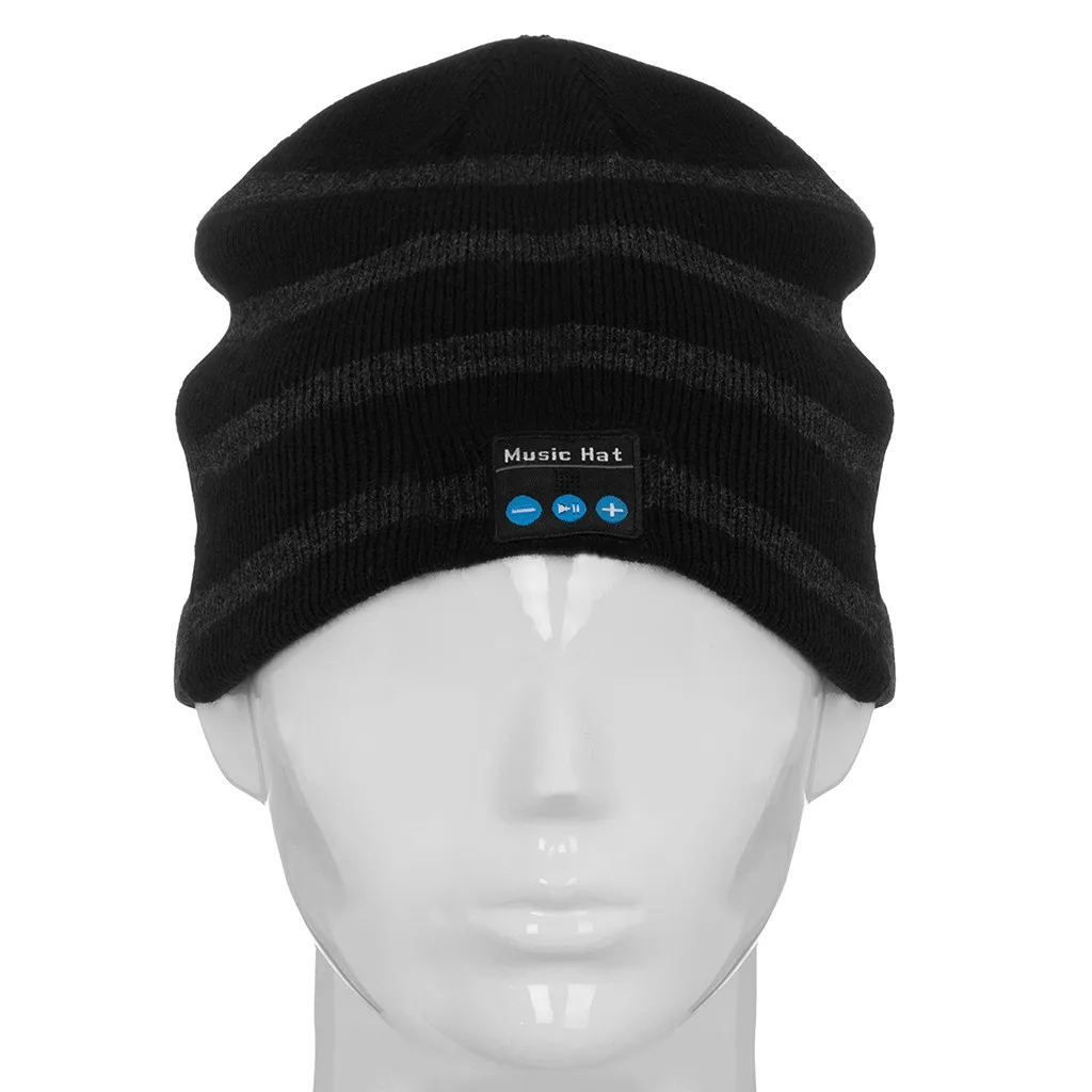 1х новая Bluetooth шапка бини музыкальная вязаная с громкой связью стерео наушники