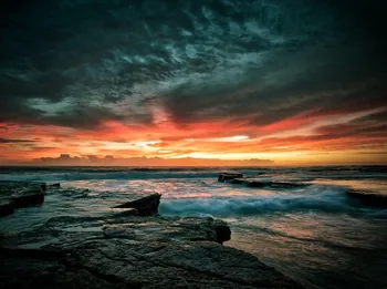 

JMINE Div 5D Beach Sunset stone Full Diamond Painting cross stitch kits art High Quality Scenic 3D paint by diamonds