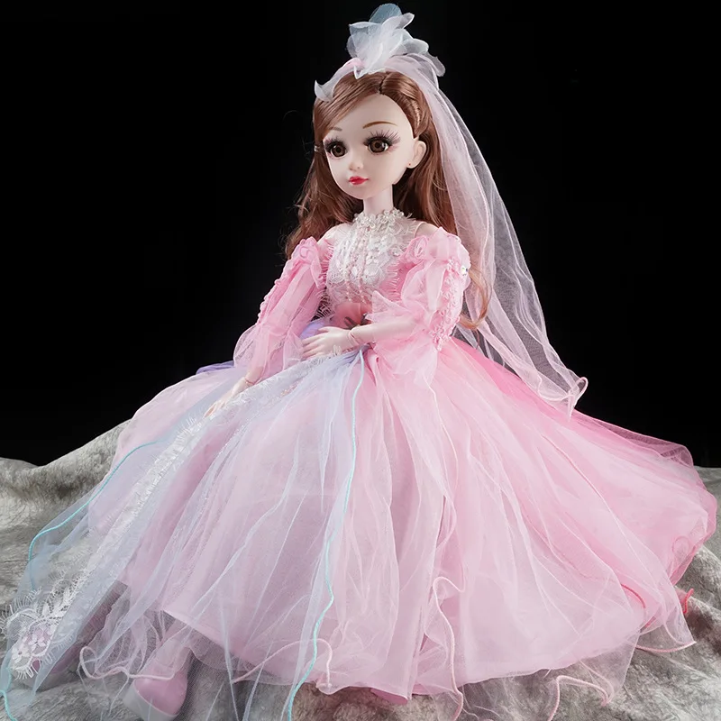 

16 Joint Movable 60CM BJD Doll Female Nude Fashion Princess Style Doll Set Car Decoration Accessories Girl Gift Children DIY Toy