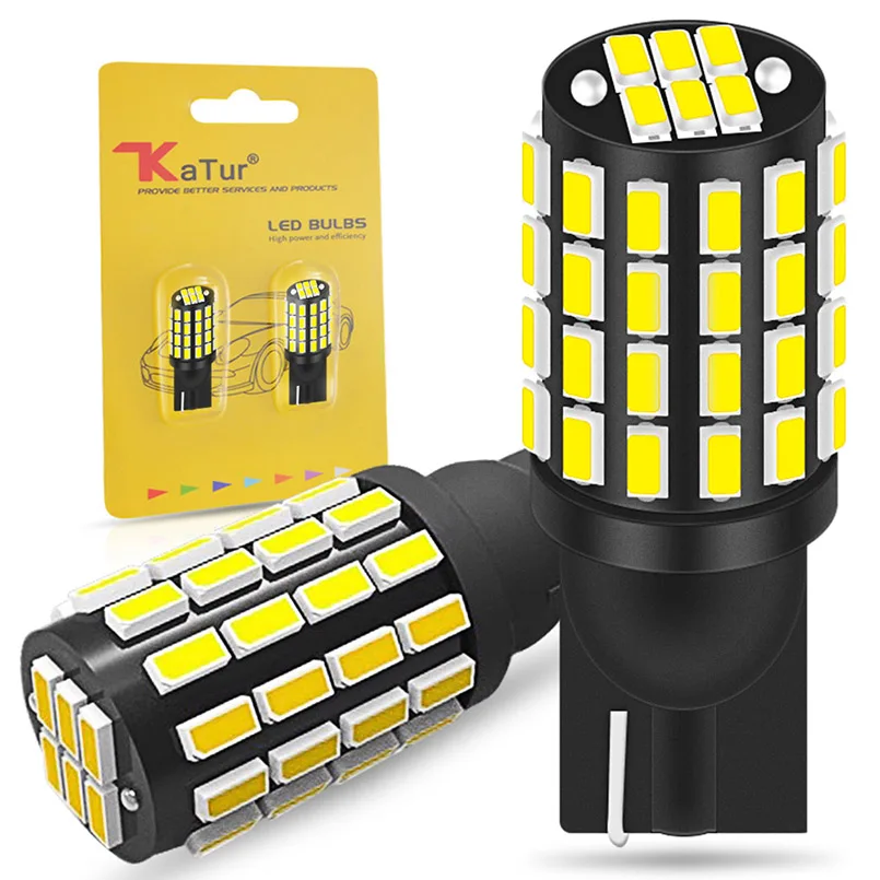 

2x T10 W5W Canbus Error Free led bulb 168 194 6000K Turn Signal License Plate Light for car Trunk Lamp Clearance Light 12V white