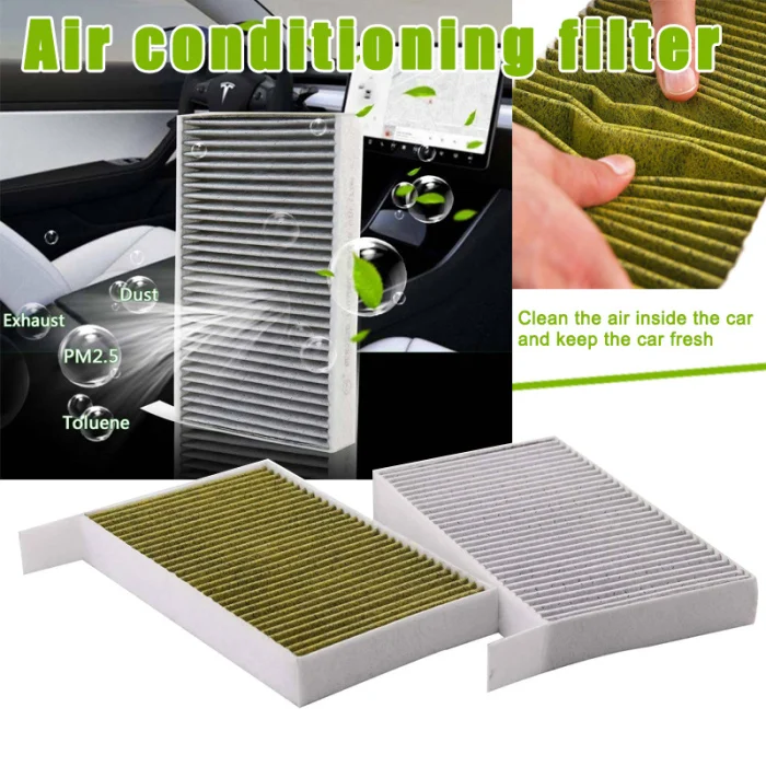 Car Cabin Air Conditioning Filter with Activated Carbon for Tesla Model 3 F-Best