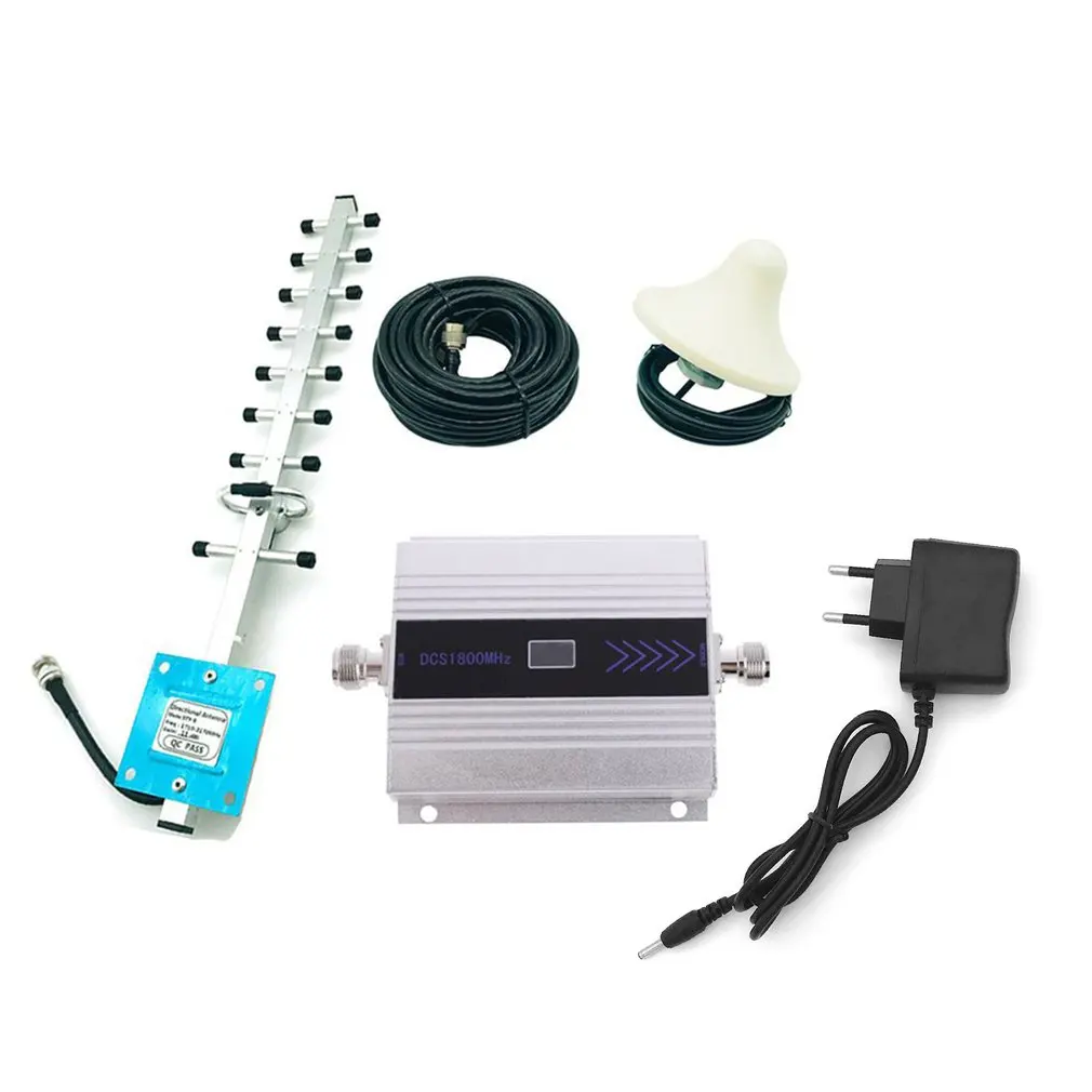 

4G 1800MHz LTE DCS Mobile Signal Booster GSM Repeater LTE Amplifier with High Gain Aerial Portable Signal Extender