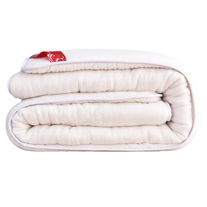 

Handmade Quilt Cotton 100% for Single Double Bed Soft Comfortable Comforter Filling White Stuffed Spring Autumn Winter Chinese