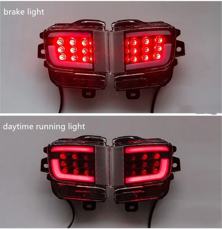 Черный хвост светильник светодиодный фонарь светильник заднего бампера лампы светодиодный DRL стояночный тормоз стоп-сигнала лампы для Toyota Land Cruiser LC200