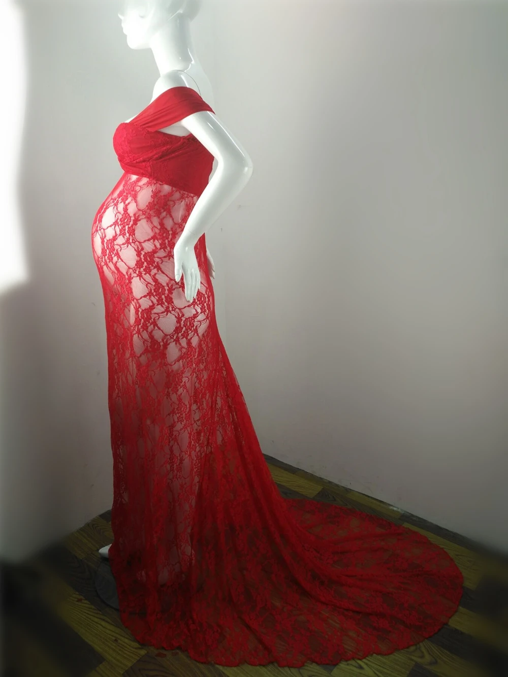 Lace Sexy Maternity Dresses Photography Props Pregnancy Dress For Photo Shooting Long Pregnant Women Maxi Maternity Gown Clothes (11)