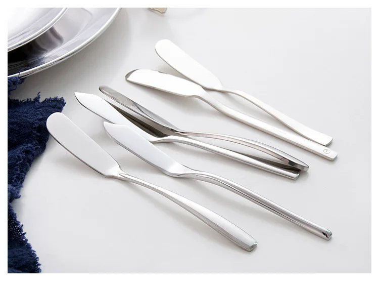 Description Picture 3 of item304 Stainless Steel Butter Knife, Jam Spatula, Butter Spreading Sauce, Cheese, Western Cheese, Kitchen Tools, Tableware