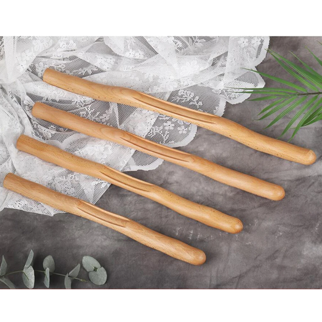 Wooden Gua Sha Scraping Stick Massage Tools for Neck Back Shoulder Waist Therapy Massager Wood Tools Fast Large Area