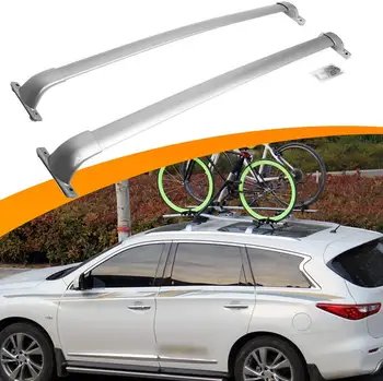 

2Pcs front rear aluminium cross bar crossbar fits for I-n-f-i-n-i-t-i JX35 QX60 2013-2020