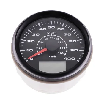 

85MM GPS Speedometer Gauge 100MPH 160Km/h Digital Speedometer Odometer With ODO COG TRIP 8 Colors Backlight