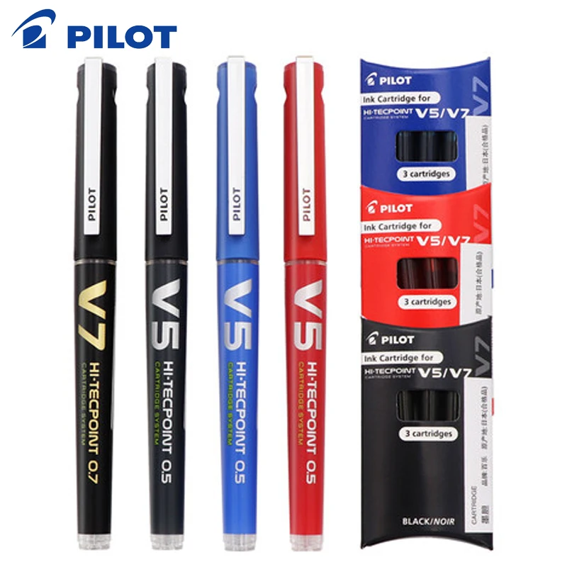 3 шт. PILOT BXC V5 сменная чернильная гелевая ручка BX V5/V7 обновленная версия Большая