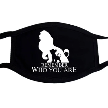 

The Lion King Mask Cartoon Anime Unisex Masks Washable Black Respirator Casual Dustproof Masks Windproof Mouth Muffle Face Mask