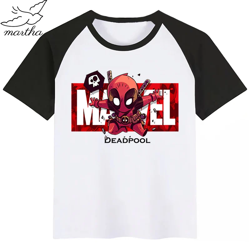 Marvel Мстители Железный человек Капитан Америка Человек-паук Халк Мультфильм модная забавная Футболка с принтом детские топы с круглым вырезом для мальчиков и девочек, футболка