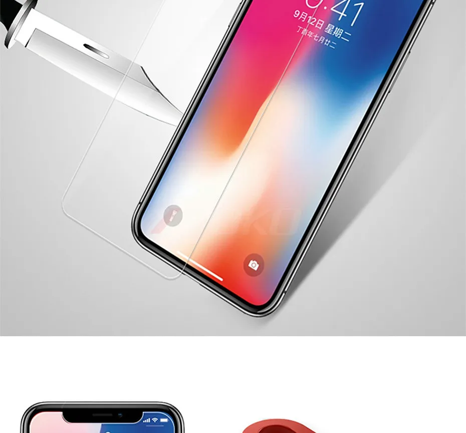 3 шт HD закаленное стекло для iPhone 6 6s 7 8 Plus X XS MAX Защитная пленка для экрана для iPhone 11 Pro Max XR 11pro защитное стекло