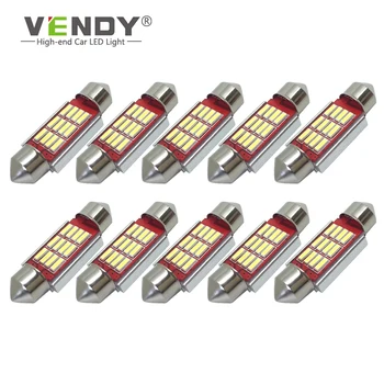 

10pcs Festoon 31mm 36mm 39mm 41mm C5W LED Interior Lights Bulb Car Lamp For kia ceed rio 3 4 sportage 4 cerato sorento picanto