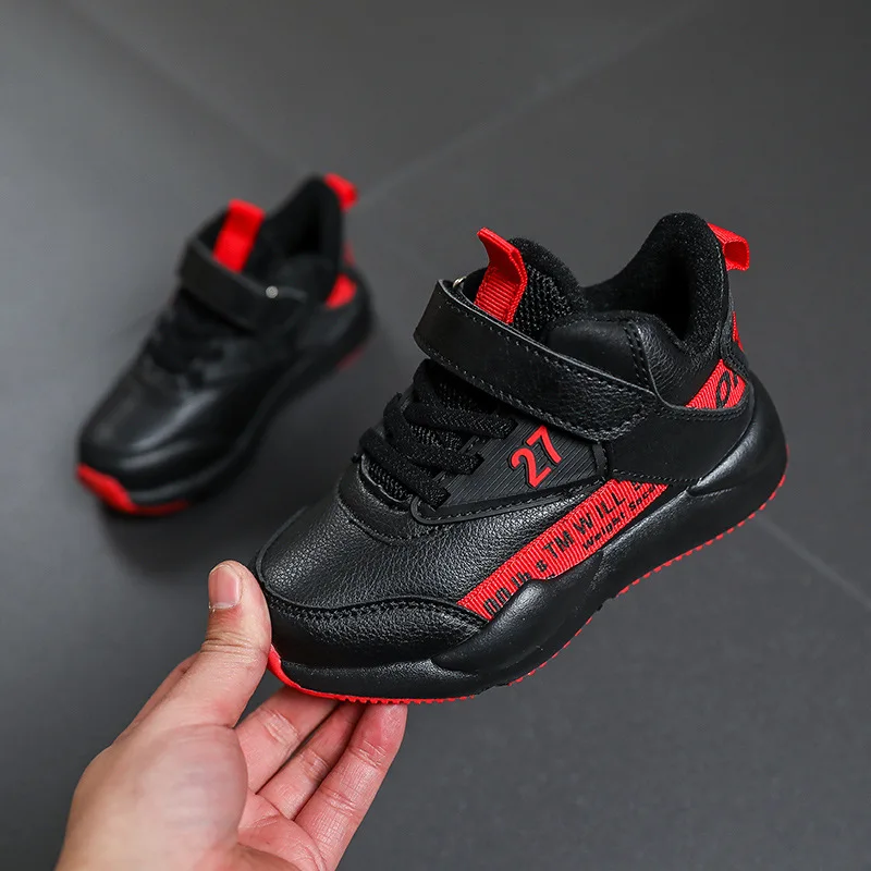 

BOY'S Shoe 2019 New Style Spring Punched Sheet Surface CHILDREN'S Shoes Men's Big Boy Casual Sports Shoes Kids Cotton-padded Sho