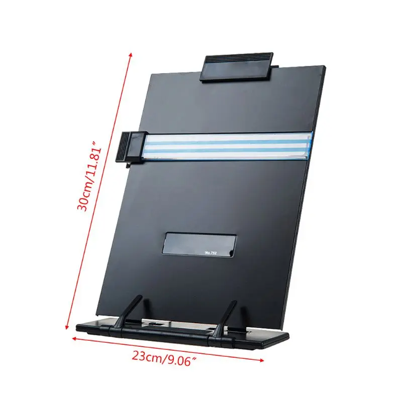 

Metal Adjustable Computer Document Holder Book Rack Stand Reading Typing Frame