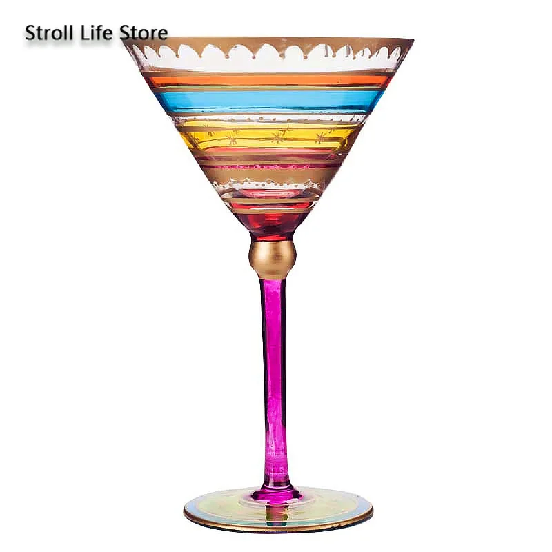European Red Wine Glass Goblet Custom Creative Cocktail Champagne Glasses Retro Bar Mug Szklanki Gift FJ043 | Дом и сад