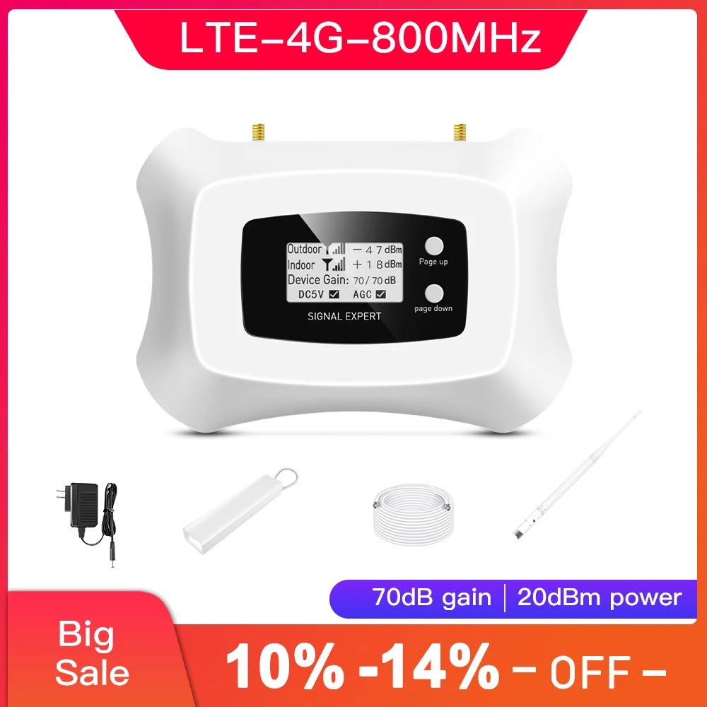 High Quality! LTE 4G 800MHz Signal Booster  4G