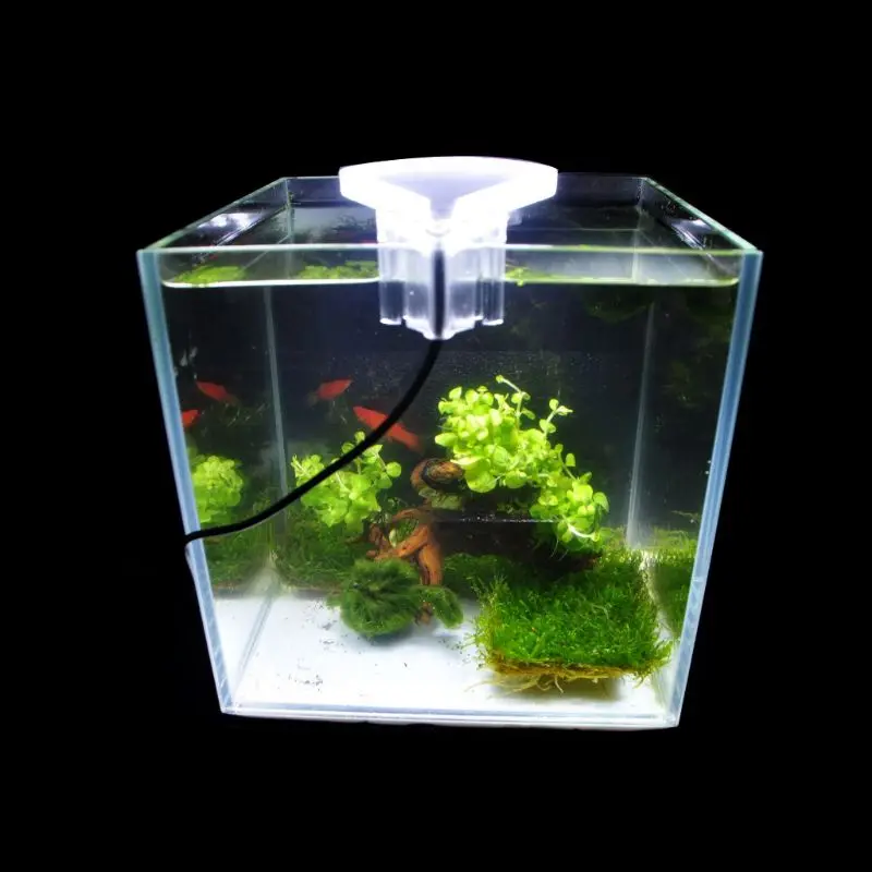 EU 100-240V LED Clip-on Fish Tank Aquarium Lighting Bulb White Light