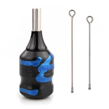 

XNET Tattoo Grip 32mm Adjustable Comfortable Print Non-slip Aluminum Alloy Grip Match Tattoo fo Tube Cartridge Needle