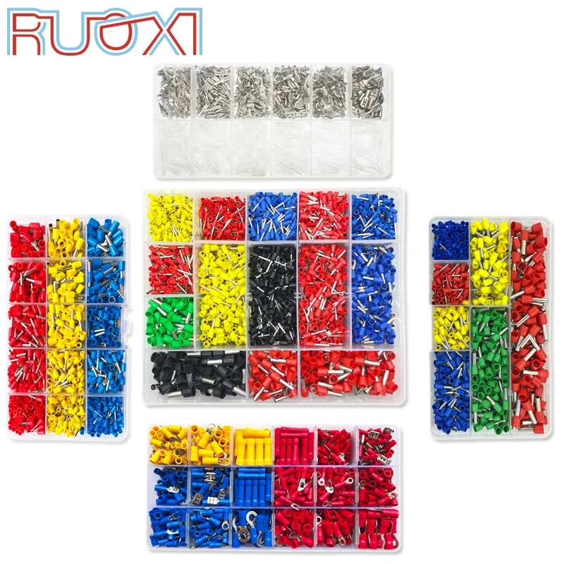 Tubular terminal wire connection TAB2.8 4.8 6.3 plug spring boxed set Терминалы  | Терминалы -32918124322
