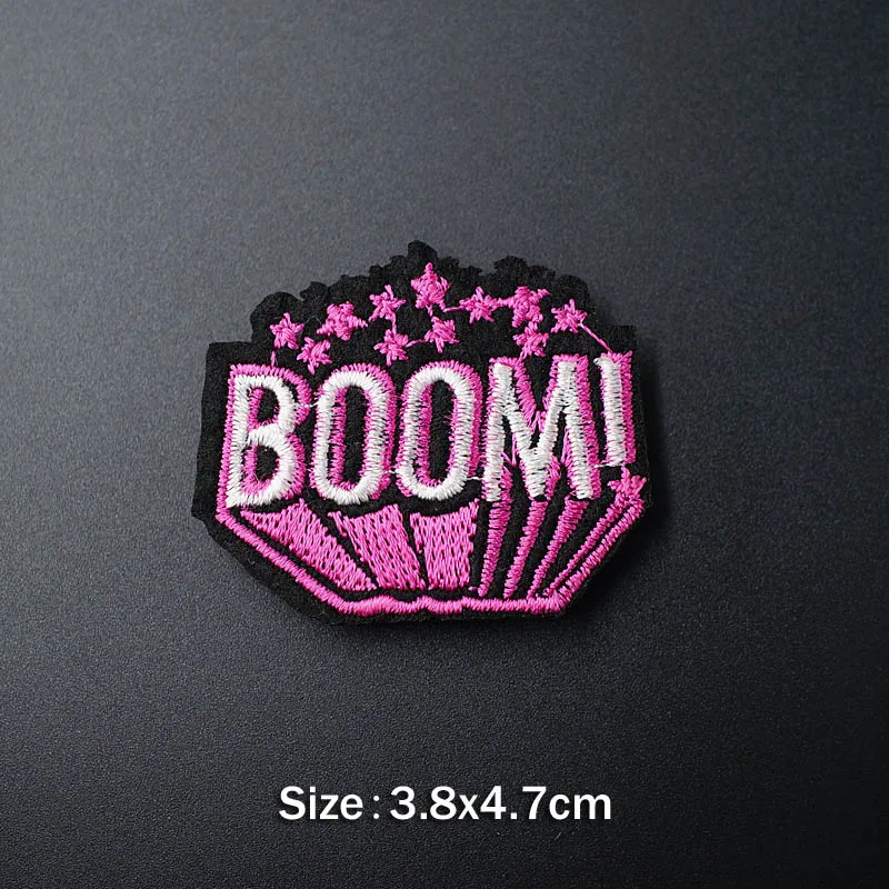 BOOM ROCK OK ткань для украшения одежды, нашивки для одежды, швейные украшения, аппликация, нашивки для одежды - Цвет: U