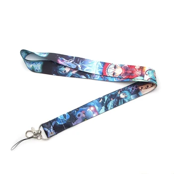 

O494 Wholesale 20pcs/lot Anime Keychain Lanyards Id Badge Holder ID Card Pass Gym Mobile Phone USB Badge Rope Chain Necklace