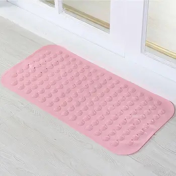 

Useful Solid Color Bath Tub Shower PVC Suction Cup Anti-slip Foot Mat Pad Massage Anti-slip Waterproof Large Size Bedroom Rugs
