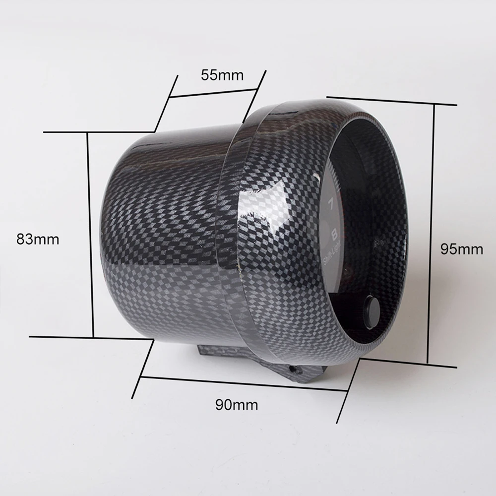 Автомобильный манометр 3,75 дюйма 95 мм Тахометр для белого цвета СВЕТОДИОДНЫЙ Автомобильный измеритель 12 В автоматический манометр [углеродное волокно или черный цвет] TAC 0-8000 об/мин