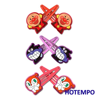

Japan Cute Cartoon Anpanman Dokin-chan Baikinman Kawaii Hair Accessories Hairpins for Baby Girls Children Kids Gift