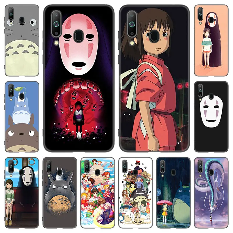 Аниме Spirited-Away-Totoro чехол для Samsung A01 A03 Core A10 A20 A30 A50 S A20E A40 A41 A51 5G A5 2017 A6 A8 Plus A7 A9 2018 |
