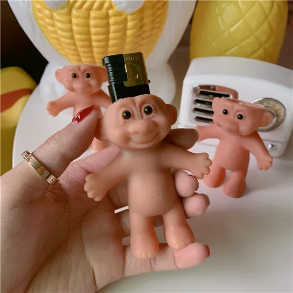 

Rubber Doll Style Lighter Case Cigarret Lighters Container Protector Nostalgic Silicone Cute Toys Cute Lighters Shell Girly
