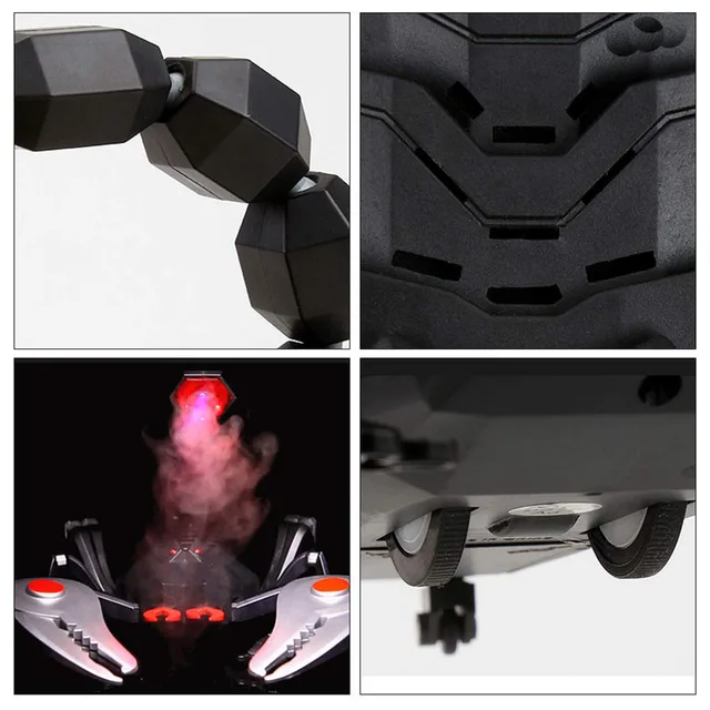 Big size Realistic Black RC Scorpion Remote Control Infrared Dark Scorpion with Sounds Flashing Eyes tricky toys for Kids Adults 6