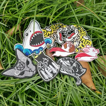 

Tiger Embroidery Patch Cloth Adhesive Patchlet Badge Uniform Coat Bag Hat Decoration T-Shirt Chest Sticker