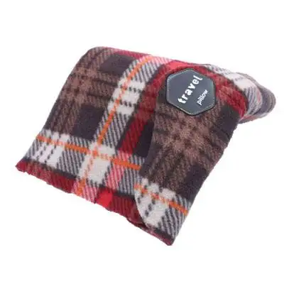 Plaid Подушка для шеи, подушка для путешествий, поддержка сна, удобная для автомобиля, офиса, для сна, для головы, для самолета, для путешествий, супер мягкая поддержка шеи - Цвет: Plaid