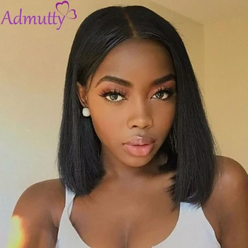 

Brazilian Straight Bob Human Hair Wigs 13*6 Lace Front Wigs Pre-plucked With Baby Hair 13*4 Glueless Lace Front Bob Wigs Remy