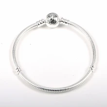 Новинка, 925 пробы серебряный браслет с подвеской в виде змеи, браслет с подвеской из бисера, модное ювелирное изделие