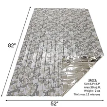 Многоразовое тепловое Одеяло складной легкий водостойкий не боится ветра и защищает от солнца портативное пончо коврик для кемпинга