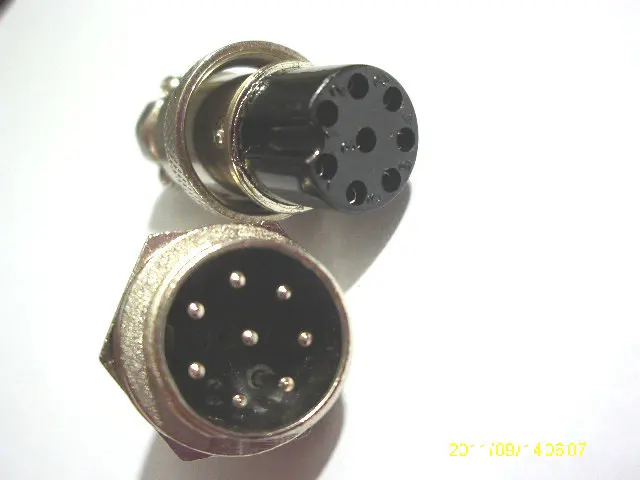 50 компл. GX16 16 мм 8 Pin аудио кабель шасси Монтажный Разъем