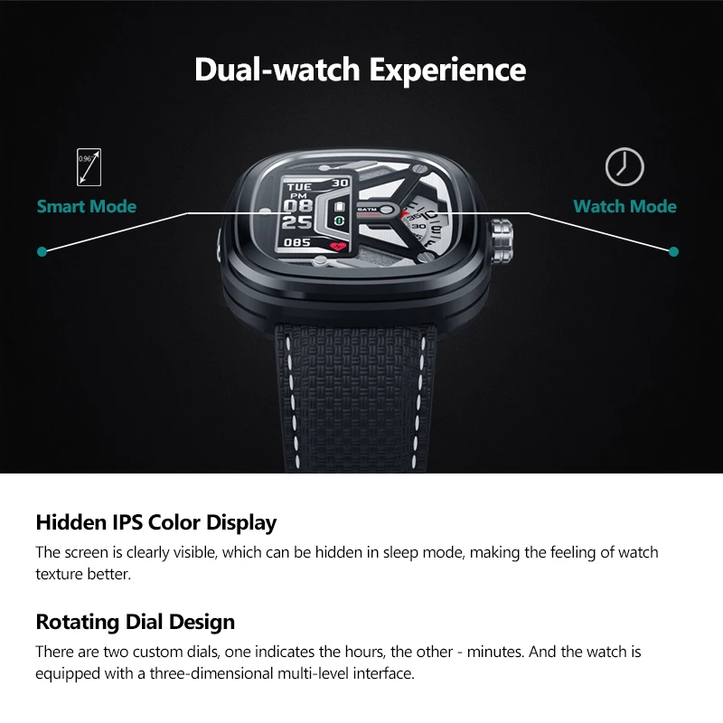 New Smartwatch Heart Rate Blood Pressure 50M Waterproof Exercise Tracking Sleep Tracking Smart Notifications