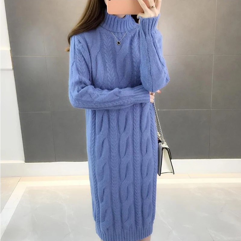 CUPSHE Vrouwen Mini Jumper Gebreide Trui Jurk Lange Mouw Een Schouder Winter Jurk Asymmetrische Mini Jurk Trui, Zwart, M