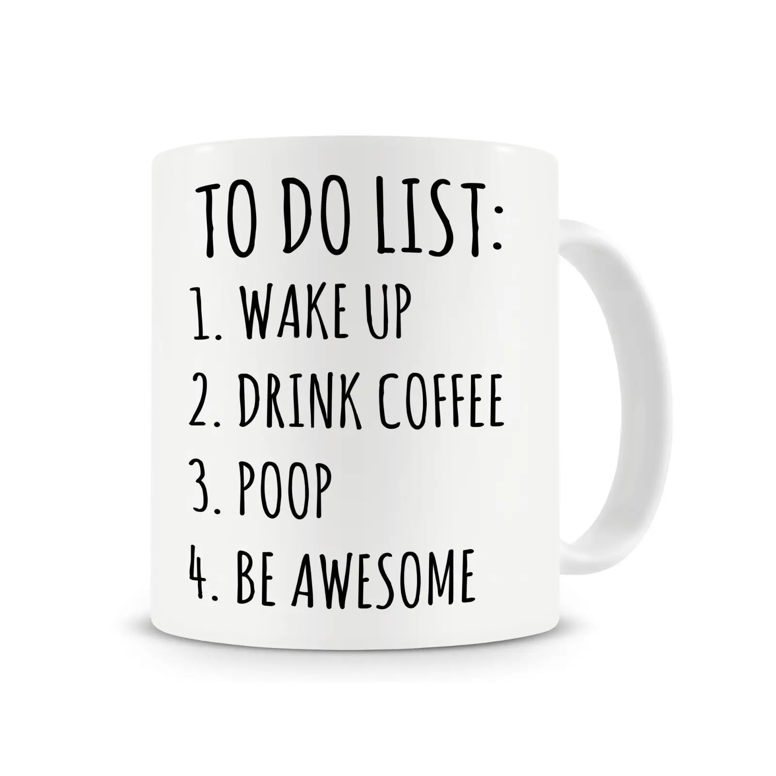

To Do List Poop Mug, Funny Coffee Mug, Office Mug, Work Mugs Cup with Stirring Spoon Gift for Boss,Boss
