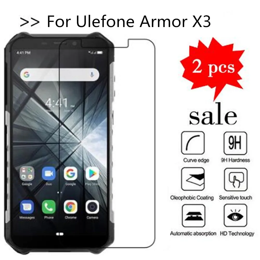 

For Ulefone Armor X3 Tempered Glass 9H High Quality Protective Film Explosion-proof Screen Protector For Ulefone Armor X3
