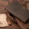 Classic Leather Rings Binder Notebook A5 Personal Genuine Leather Cover Journal Diary Sketchbook Planner Stationery 3