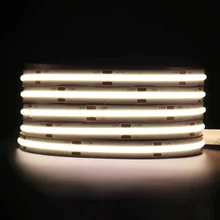 

Super Bright 1900LM 10mm COB LED Strip Light Bar Room Decoration 480LED Tape Lights Wall Kitchen Warm White 3000K 4000K Dimmable