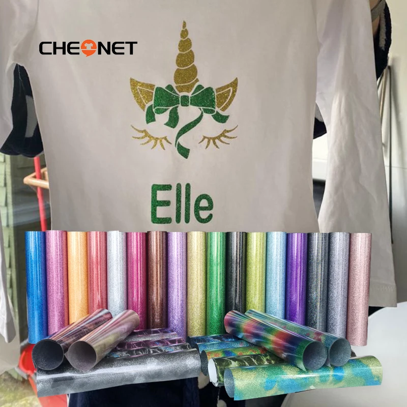 1 sheet A4 Glitter vinyl for heat transfer T-shirt Iron On HTV Heat Press Cutting Plotter DIY Film | Дом и сад