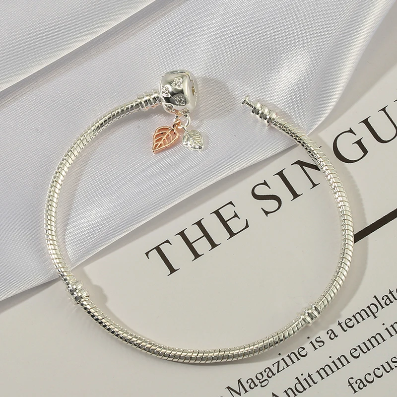 Cubic Zirconia Owl Snake Bone Bracelets Fit Original Beaded Bracelet DIY Boy Girls Charm Bangle Child Jewelry