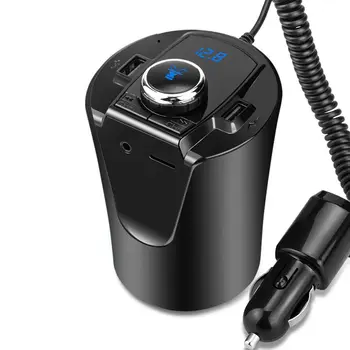 

Wireless Bluetooth FM Transmitter MP3 USB Car Radio Aux Bluetooth Adapter Receiver for Car Phone iPhone Charging Hands-Free Call