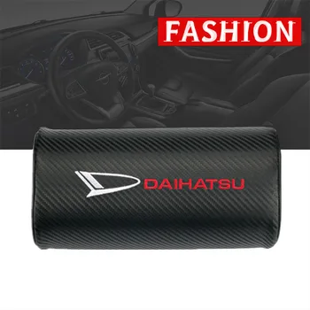 

1PCS car neck pillows both side carbon fiber single headrest case for Daihatsu D-Base D-R Pico Copen Sirion Mira Materia Kopen