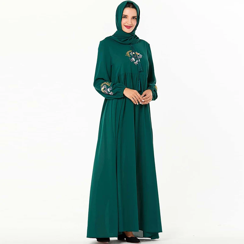 Abaya Дубай мусульманский хиджаб платье Арабский Кафтан платье исламское abaya s Tesettur Elbise Турция одеяние мусульмане Восточный халат из марокена Vestidos